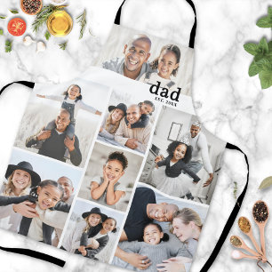 Personalised Photo Collage Dad Apron