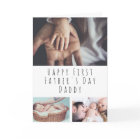 Personalised Photo Collage First Father's Day Card