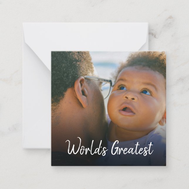 Personalised Photo Collage First Father's Day Card (Front)