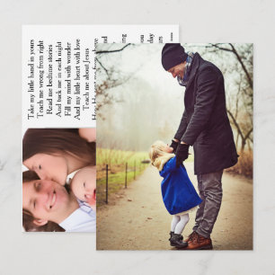 Personalised Photo Collage First Fathers Day Keep Holiday Postcard
