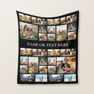 Personalised Photo Collage Fleece Blanket