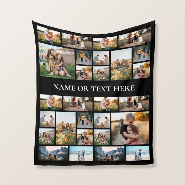 Personalised Photo Collage Fleece Blanket (Creator Uploaded)