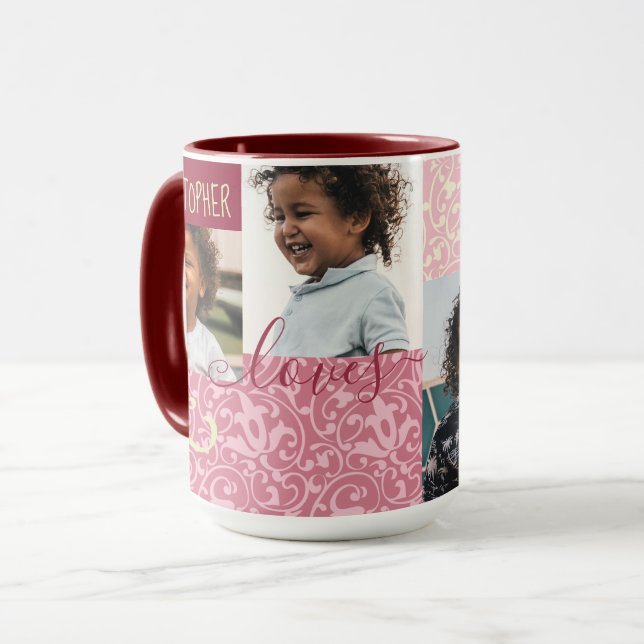 Personalised Photo Collage For Her Mug (Front Left)