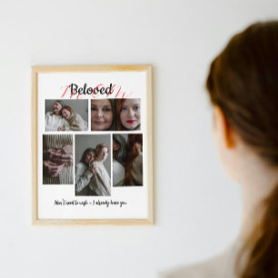 Personalised Photo Collage Gift for Mum Poster