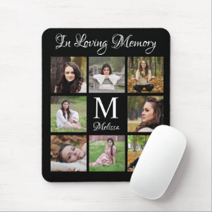 Personalised Photo Collage In Loving Memory Mouse Pad