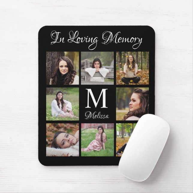 Personalised Photo Collage In Loving Memory Mouse Pad (With Mouse)