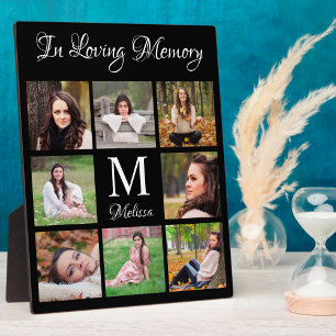 Personalised Photo Collage In Loving Memory Plaque
