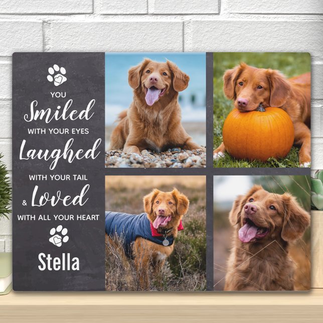 Personalised Photo Collage Keepsake Pet Memorial Plaque (Creator Uploaded)