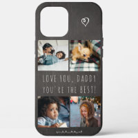 Personalised photo collage Love you Daddy script