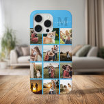 Personalised Photo Collage Monogram iPhone 15 Pro Max Case<br><div class="desc">Personalised Photo Collage Monogram iPhone Case</div>