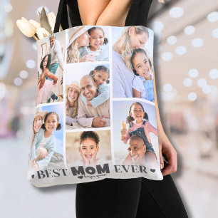 Personalised Photo Collage Mum Tote Bag