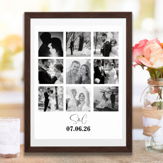 Personalised Photo Collage Personalised Gift Poster