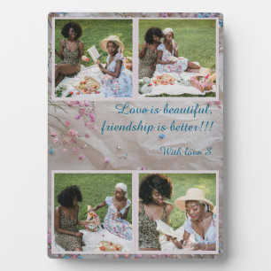 Personalised Photo Collage Plaque - Custom Photos