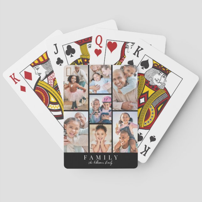 Personalised Photo Collage Playing Cards (Back)