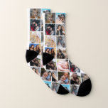 Personalised Photo Collage Socks<br><div class="desc">Personalised all-over-printed socks featuring 11 photos for you to replace with your own,  a fun unique gift for family and friends!</div>