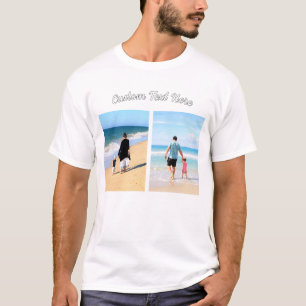 Personalised Photo Collage T-Shirt and Custom Text