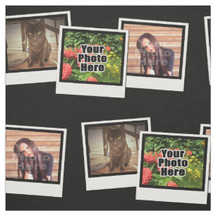 Personalised Photo Collage Three Photo Snapshot Fabric
