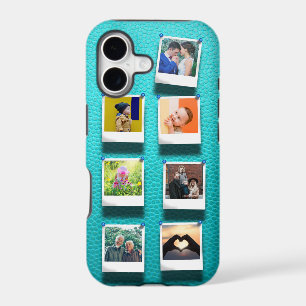 Personalised Photo Collage Turquoise Girly Trendy