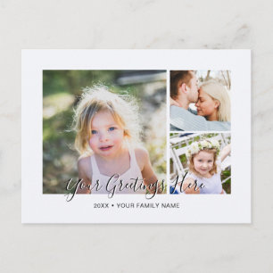 Personalised photo Collage Universal Greetings Postcard