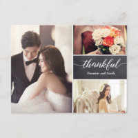 Personalised Photo Collage Wedding Thank You