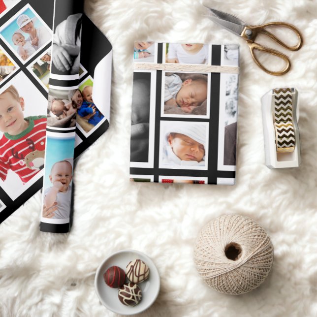 Personalised Photo Collage Wrapping Paper (Personalized Photo Collage Wrapping Paper from Ricaso. add your own photographs to this great paper)