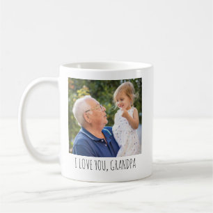 Personalised Photo Cup Custom Text Grandpa Picture