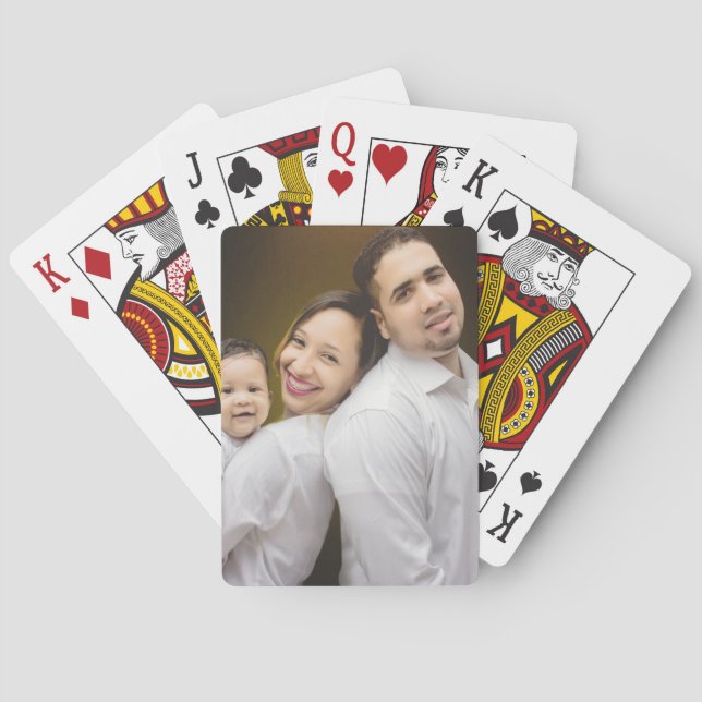 Personalised Photo Custom Add Your Image Playing Cards (Back)