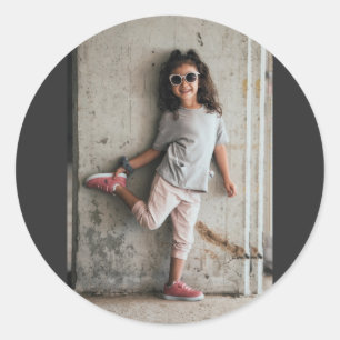 Personalised Photo Custom Classic Round Sticker