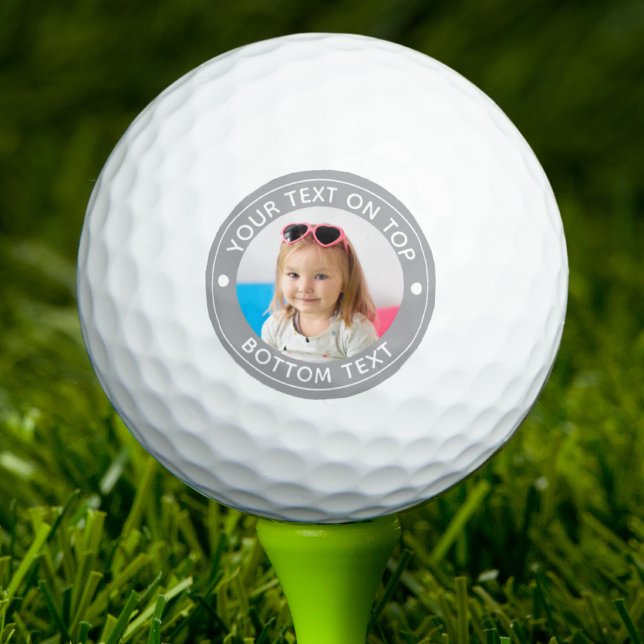 Personalised Photo Custom Colour and Text Golf Bal Balls (Creator Uploaded)