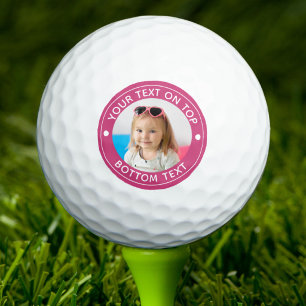 Personalised Photo Custom Colour and Text Golf Bal Balls