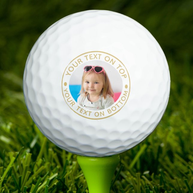 Personalised Photo Custom Colour Text Golf Balls (Creator Uploaded)