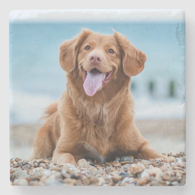 Personalised Photo Custom Create Your Own Stone Coaster (Front)