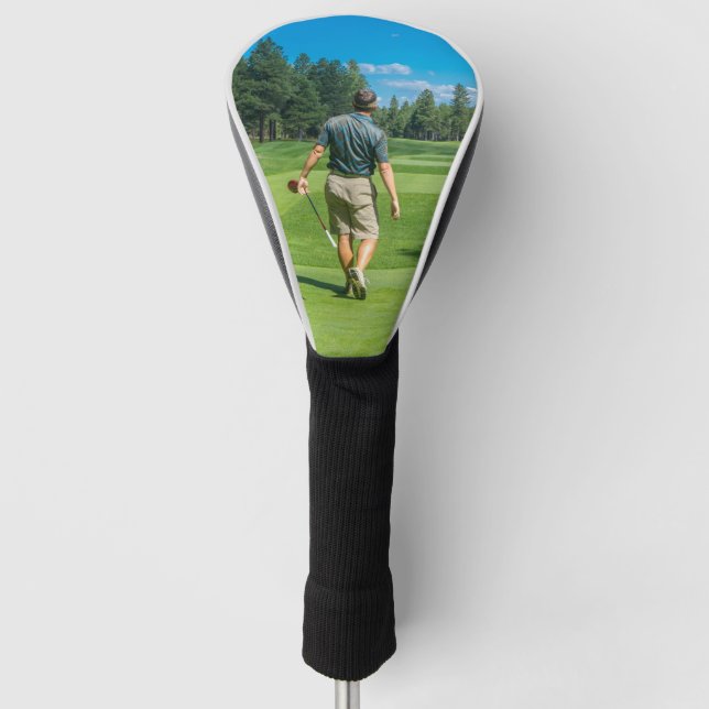 Personalised Photo Custom Golf Head Cover (Front)
