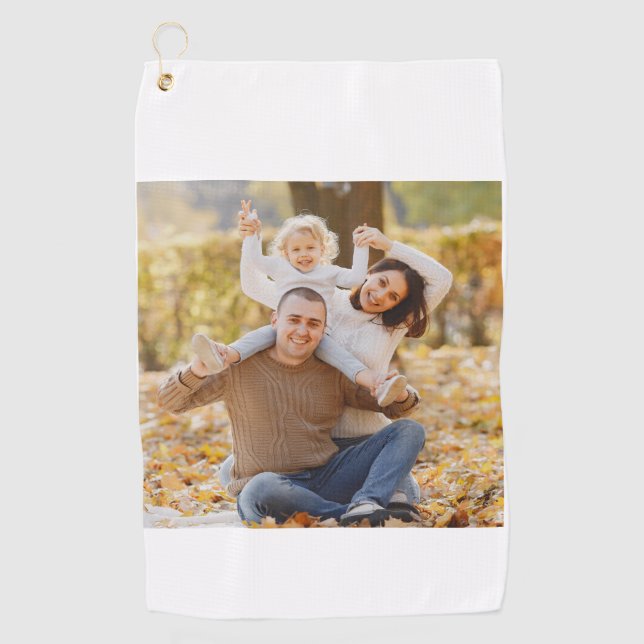 Personalised Photo Custom Logo Golf Custom Image  Towel (Front)