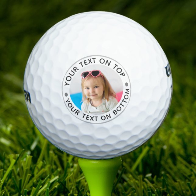 Personalised Photo Custom Text Golf Balls (Creator Uploaded)