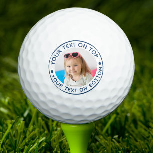 Personalised Photo Custom Text Golf Balls