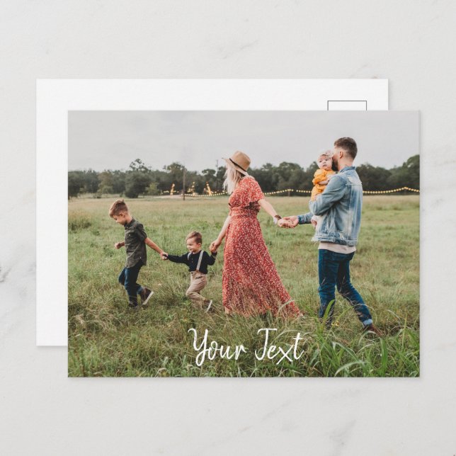 Personalised Photo & Custom Text Template (Front/Back)