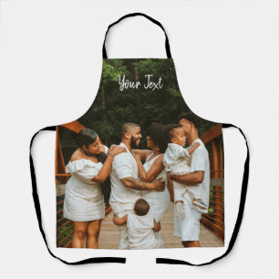 Personalised Photo & Custom Text Template  Apron