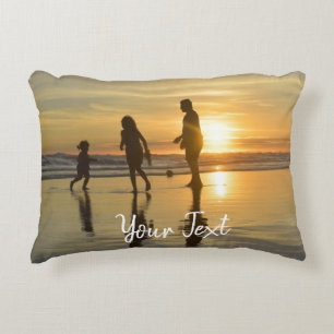 Personalised Photo & Custom Text Template  Decorative Cushion