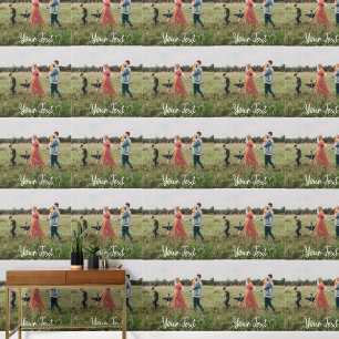 Personalised Photo & Custom Text Template Wallpaper