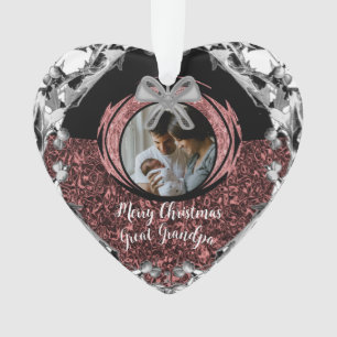 Personalised Photo Date Gifts Christmas Ornament