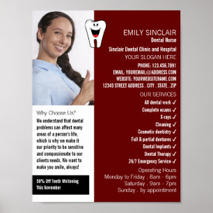 Personalised Photo, Dentistry, Dentist Advertising Poster