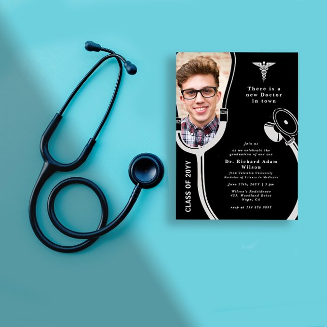 Personalised Photo Doctor Graduation Invitation (Creator Uploaded)