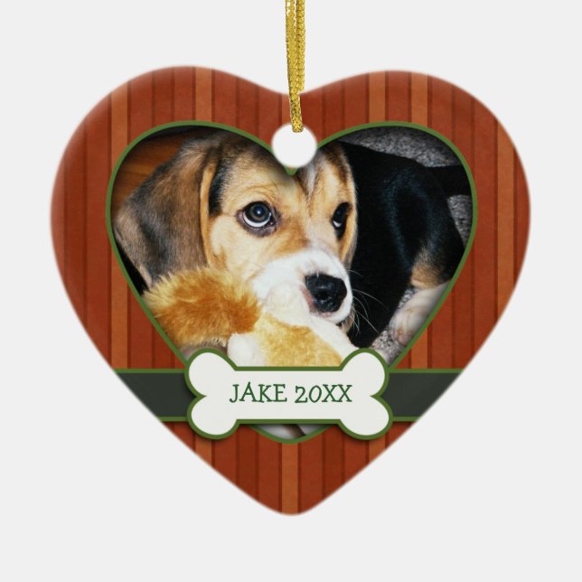 Personalised Photo Dog Ornament (Front)