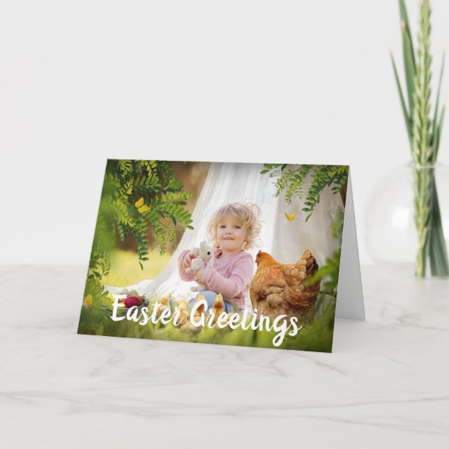 Personalised Photo Easter Greeting Card (Front)