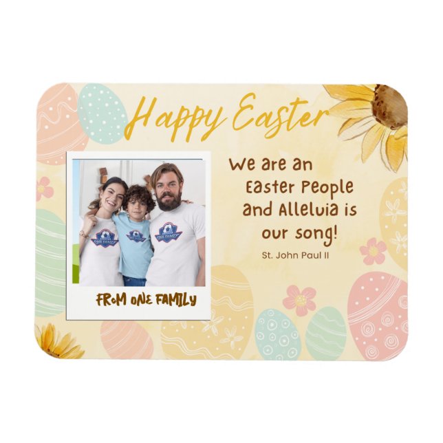 Personalised Photo Easter Magnet (Horizontal)