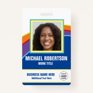 Personalised Photo Employee Badge ID Badge