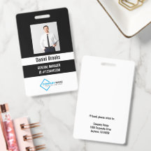 Personalised Photo Employee Logo Badge