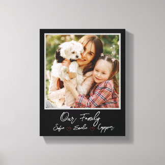  Personalised Photo family Canvas  Print