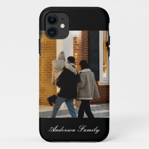 Personalised photo family modern stylish Case-Mate iPhone case
